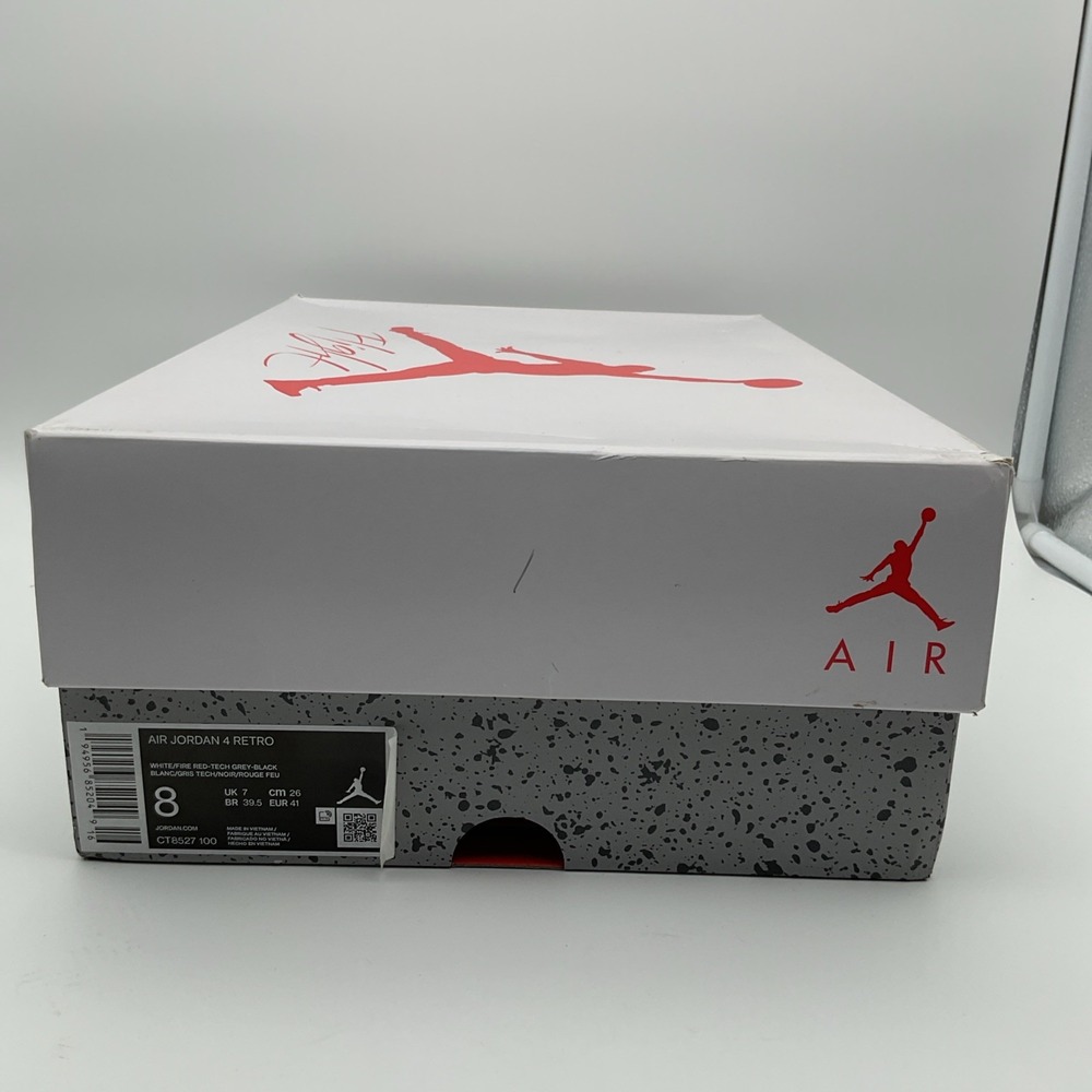Size 8 - Jordan 4 Retro‎ Mid White Oreo (CT8527-100) - Picture 8 of 8